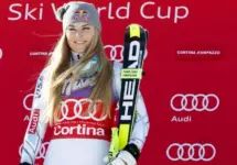 Lindsey Vonn takes 1st place during the Audi Fis Alpine Ski World Cup Women's downhill Race - Cortina d'Ampezzo^ Italy January 23^ 2016