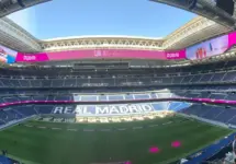 Inside the home of Real Madrid ^ The Santiago Bernabeu Stadium Madrid ^ Spain - Aug 28^ 2025
