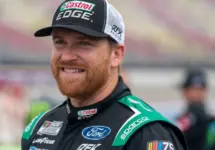 NASCAR Cup Series Driver^ Tyler Reddick (45) takes to the track for the FireKeppers 400 at the Michigan International Speedway in Brooklyn MI. August 07^ 2023 - Brooklyn^ MI^ USA