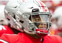 Justin Fields #1 - NCAA Division 1 Football University of Maryland Terrapins Vs. Ohio State Buckeyes on November 11th 2019 at Ohio State Stadium in Columbus^ Ohio USA