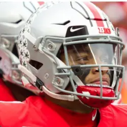 Justin Fields #1 - NCAA Division 1 Football University of Maryland Terrapins Vs. Ohio State Buckeyes on November 11th 2019 at Ohio State Stadium in Columbus^ Ohio USA