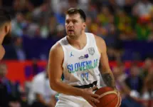 Luka Dončić during the basketball match of Eurobasket 2022 Slovenia vs Lithuania. COLOGNE^ GERMANY - SEPTEMBER 1^ 2022