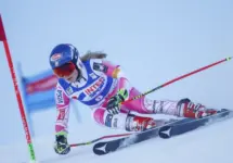 Mikaela SHIFFRIN (USA) in action during the FIS World Cup - Ladies' Giant Slalom held in SESTRIERE^ Italy - December 10^ 2016