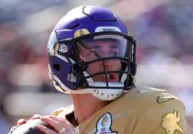 NFC quarterback Kirk Cousins of the Minnesota Vikings throws a pass during the Pro Bowl at Camping World Stadium in Orlando^ Fla. Jan 26^ 2020; Orlando^ FL USA