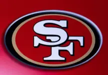 NFL's San Francisco 49ers LOGO on red background