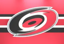 Emblem of the Carolina Hurricanes. The Carolina Hurricanes are a professional ice hockey team. Logo for presentation or infographics. 3D render. 3D Illustration