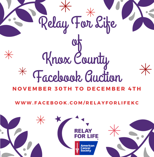 Relay For Life of Knox County online auction 105.3 KFM