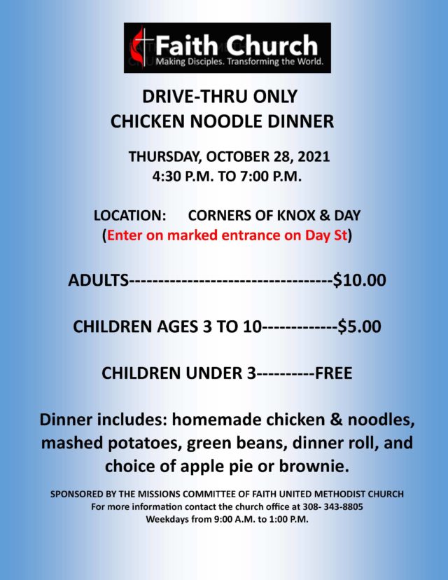 Drive-Through Chicken and Noodle Dinner
