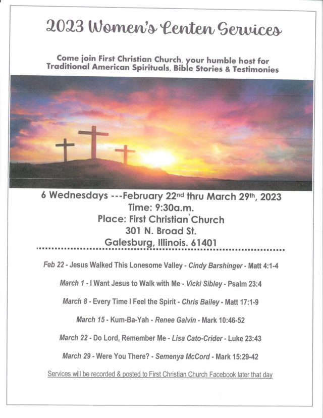 Community Women’s Lenten Services
