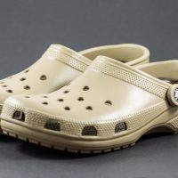 white wedding crocs