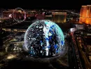 Las Vegas^ Nevada^ United States - 12.1.2023 - Las Vegas Sphere At Nevada In Las Vegas United States. Editorial Special Selection. Famous Night Landscape.