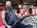 Bass guitarist Chris Kael of Five Finger Death Punch during performance at festival Rock for People in Hradec Kralove^ Czech republic^ July 4^ 2016.