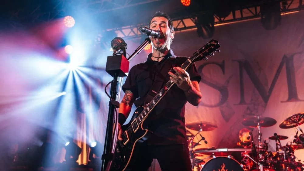 Singer/guitarist Sully Erna from Godsmack perform live at Manchester Academy Uk. Manchester^United Kingdom^ 9th october 2022