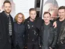 Brent Kutzle^ Drew Brown^ Ryan Tedder^ Eddie Fisher and Zach Filkins of OneRepublic attend Collateral Beauty movie premiere at Frederick Rose Hall Jazz at Lincoln Center New York^ NY - Dec 12. 2016
