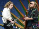 Jim James and Carl Broemel of My Morning Jacket performs at the 2016 New Orleans Jazz and Heritage Festival. New Orleans^ LA - April 29^ 2016