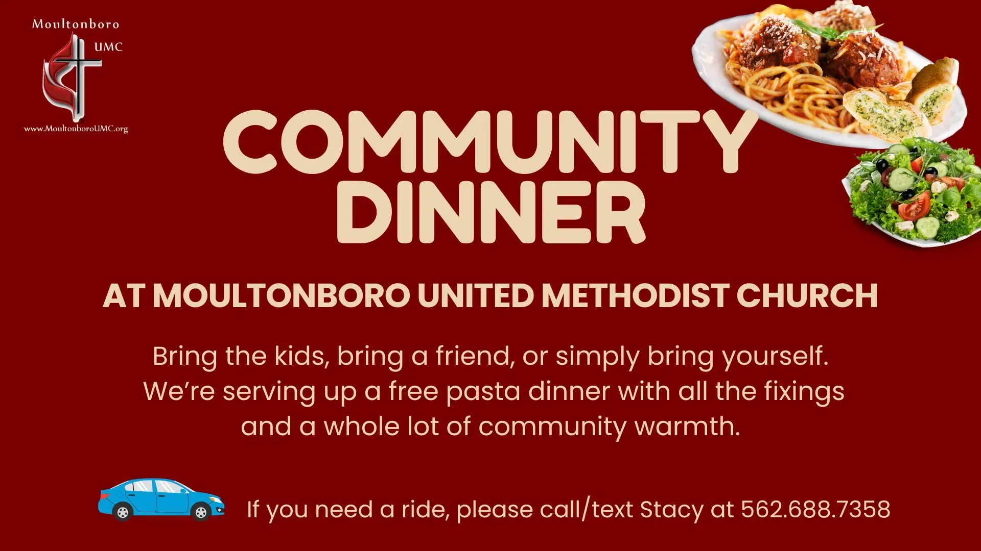 Community Dinner – Pasta Night