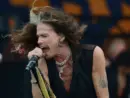 Aerosmith^ with lead singer Steven Tyler^ performs at the 2018 New Orleans Jazz and Heritage Festival. New Orleans^ LA - May 5^ 2018