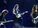 British heavy-metal band Iron Maiden performing live at Wanda Metropolitano stadium in Madrid^ Spain MADRID^ SPAIN - JULY 14^ 2018
