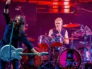 Frontman Dave Grohl^ drummer Josh Freese. Concert of Foo Fighters 07 July 2024. Rock Werchter Belgium