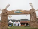 Outside Lands Music Festival windmills sit on the polo fields of Golden Gate Park. In 2017 the festival celebrated it's 10th anniversary. San Francisco^ CA/USA - 8/13/2017