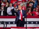 President Donald Trump speaks during a campaign rally at Veterans Memorial Coliseum; Phoenix^ Arizona / USA- Feb 19 2020