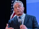 Robert F. Kennedy Jr. at a campaign stop in Brooklyn^ NY on May 1^ 2024
