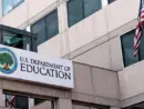 The exterior sign and US flag in front of the U.S. Department of Education offices in Washington^ DC. Washington^ DC USA; September 5^ 2024
