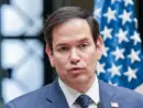Secretary of State Marco Rubio speaks at a press conference after meeting with President Bernardo Arevalo. Guatemala City^ Guatemala. 02-05-25