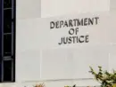 Sign of United States Department of Justice(DOJ) on their headquarters building in Washington^ D.C. USA. Washington D.C.^ USA - March 1^ 2020: