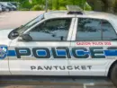 Pawtucket police Ford Crown Victoria police car in the police department^ Pawtucket^ Rhode Island^ USA. PAWTUCKET^ RI^ USA - AUG. 15 2024