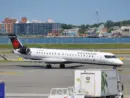 Air Canada Express plane seen at the tarmac of LaGuardia International Airport. LaGuardia Airport^ New York^ USA - August 8^ 2025