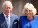 King Charles III and Queen Camilla visit the Colosseum on day two of their state visit to Italy. Rome^ Italy - April 08^ 2025: