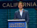 Presidential candidate Eric Swalwell^ Congressman^ speaking at the Democratic National Convention inside Moscone center. San Francisco^ CA - June 01^ 2019