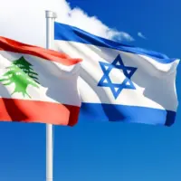 Wavy Israel and Lebanon Flag