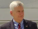U.S. Sen. Bill Cassidy (R-La.) walks out of the U.S. Capitol. WASHINGTON^ DC - April 18^ 2024