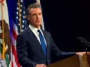 California Governor Gavin Newsom speaking at the State of the State address in Sacramento^ CA. Sacramento^ CA - March 8^ 2022