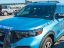 Ford Interceptor Maine State Police Interceptor SUV car in downtown Portland^ Maine ME^ USA PORTLAND^ ME^ USA - OCT. 6^ 2021