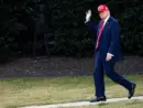 President Donald Trump leaves the White House and walks towards Marine One WASHINGTON – February 28 2025