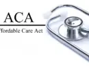 Page with ACA (Affordable Care Act) on the table with stethoscope^ medical concept