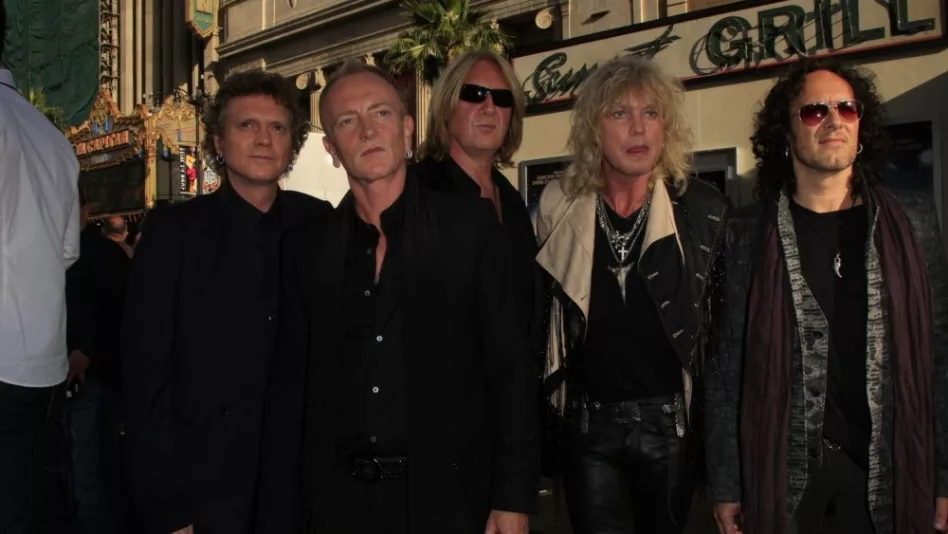 Def Leppard at the 'Rock of Ages' Los Angeles premiere held at Grauman's Chinese Theater on June 8^ 2012 in Los Angeles^ California