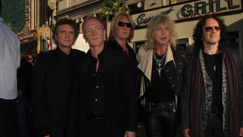 Def Leppard at the 'Rock of Ages' Los Angeles premiere held at Grauman's Chinese Theater on June 8^ 2012 in Los Angeles^ California