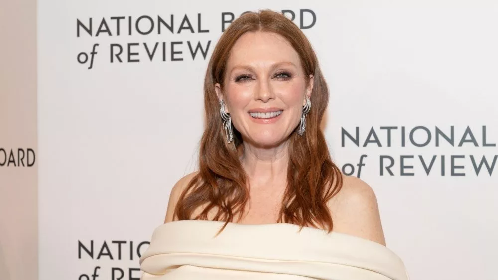 Julianne Moore wearing dress by Valentino attends National Board of Review Gala 2022 at Cipriani 42nd street New York^ NY - March 15^ 2022