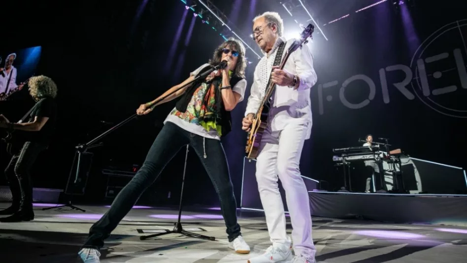 Foreigner performs at DTE Energy Music Theater on their Juke Box Heroes tour. Clarkston^ MI / USA – July 15^ 2018