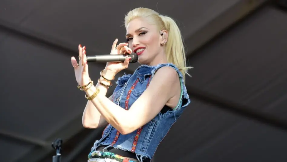 Gwen Stefani performs with her band No Doubt at the New Orleans Jazz and Heritage Festival New Orleans^ LA - May 1^ 2015
