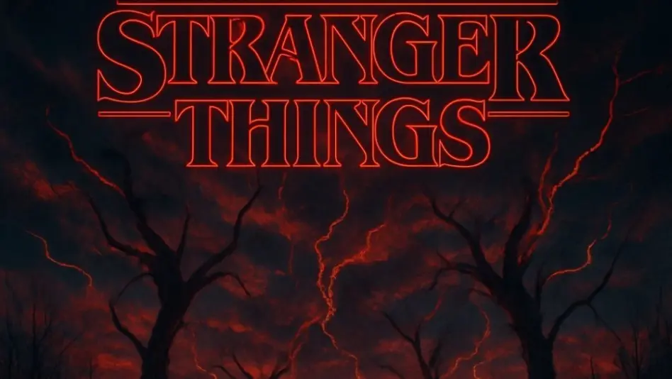 'Stranger Things' background This content was generated by an Artificial Intelligence (AI) system.