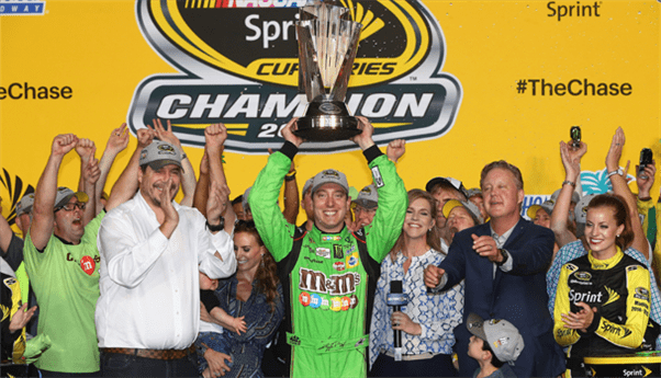 Kyle Busch is the 2015 NASCAR Sprint Cup Series Champion (photo from Getty Images/mrn.com)
