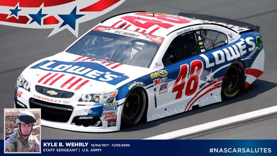 Kyle Wehrly and Jimmie Johnson