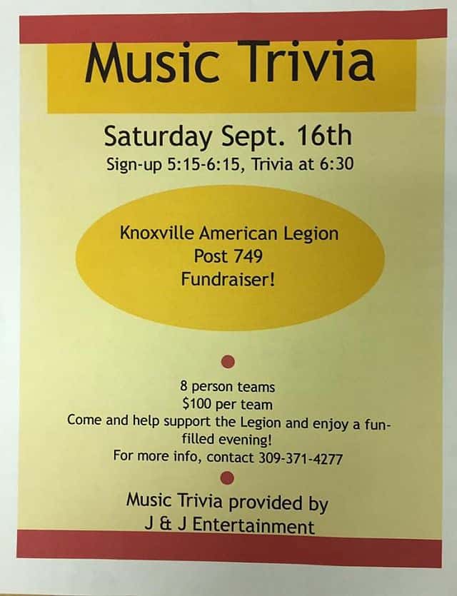 Knoxville American Legion Trivia Night Country 94 9 FM 95