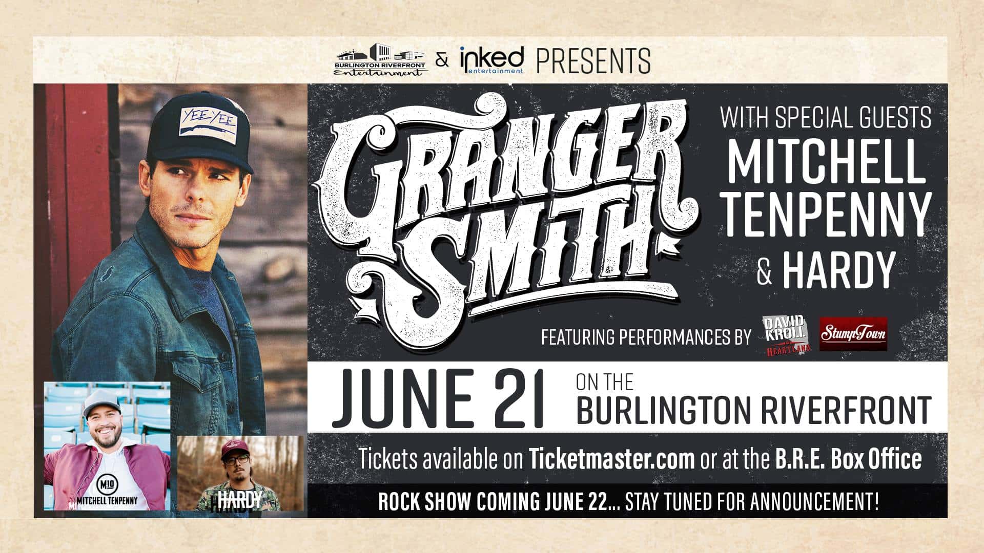 GRANGER SMITH and MITCHELL TENPENNY in Burlington