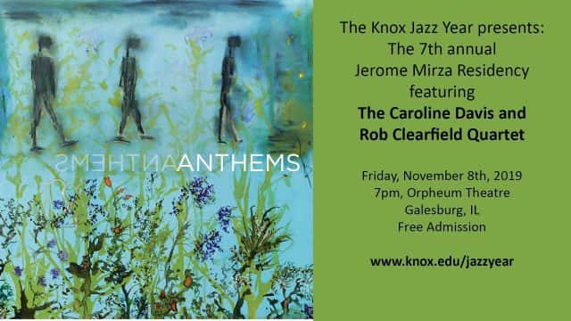 Caroline Davis and Rob Clearfield Quartet: Mirza Jazz Residency
